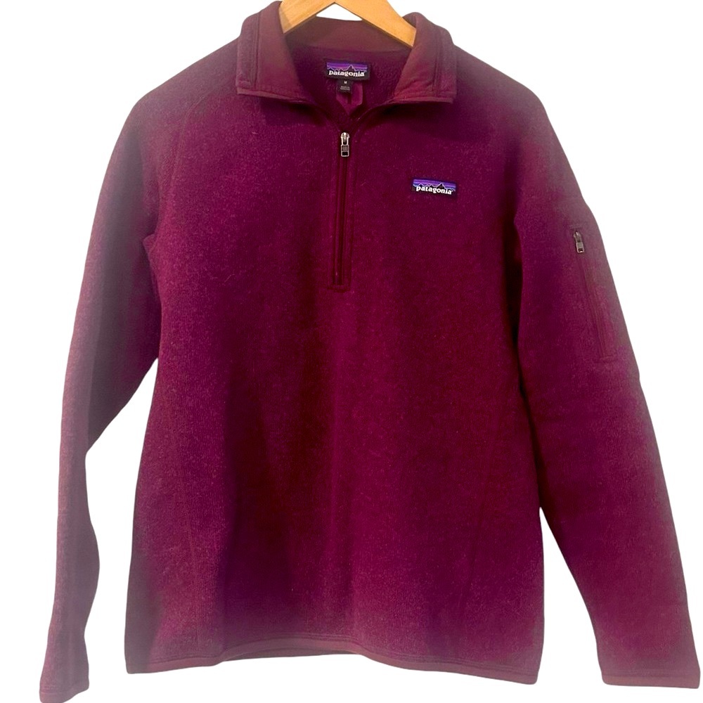 Patagonia Pull-Over 3/4 Zip Women’s Med Gorgeous Plum Color